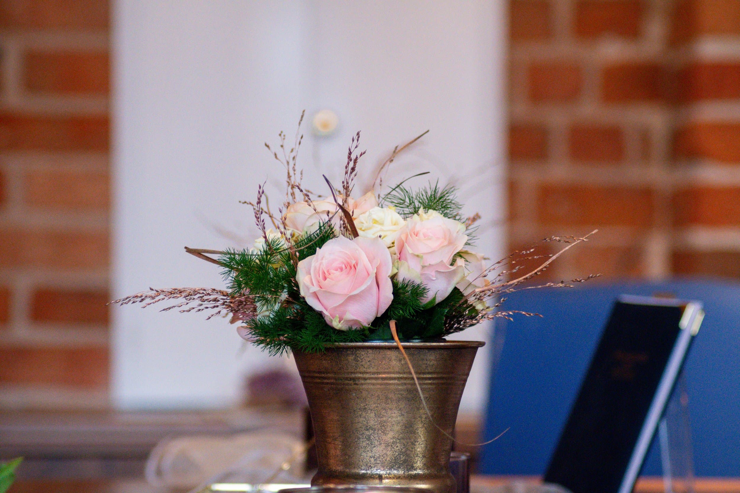 Detailaufnahme von Hochzeitsdekoration in Bad Bevensen